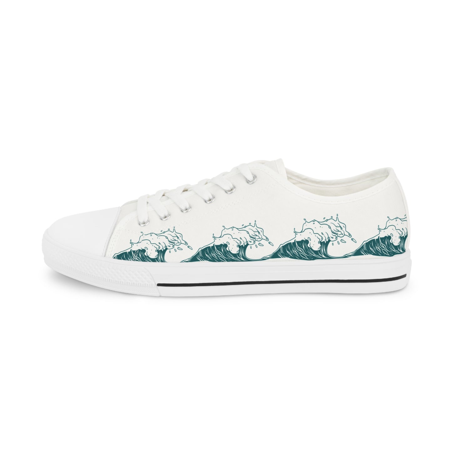 Men’s Low Top Sneakers - Waves of One Sea