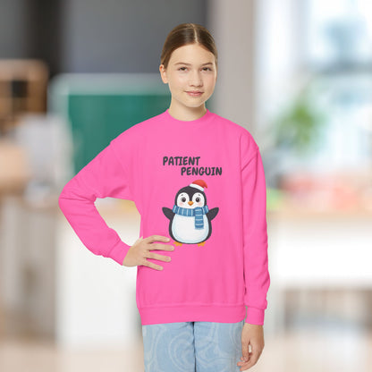Comfy Kids Sweatshirt - Patient Penguin