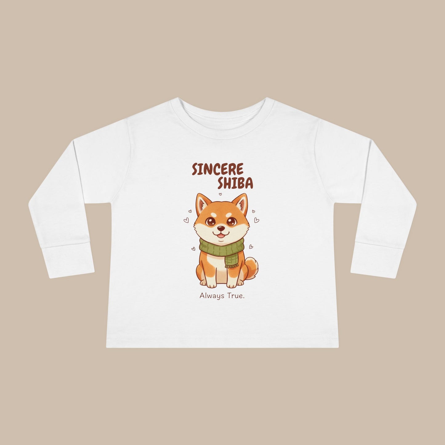 Toddler Long Sleeve Tee - Sincere Shiba - Always True