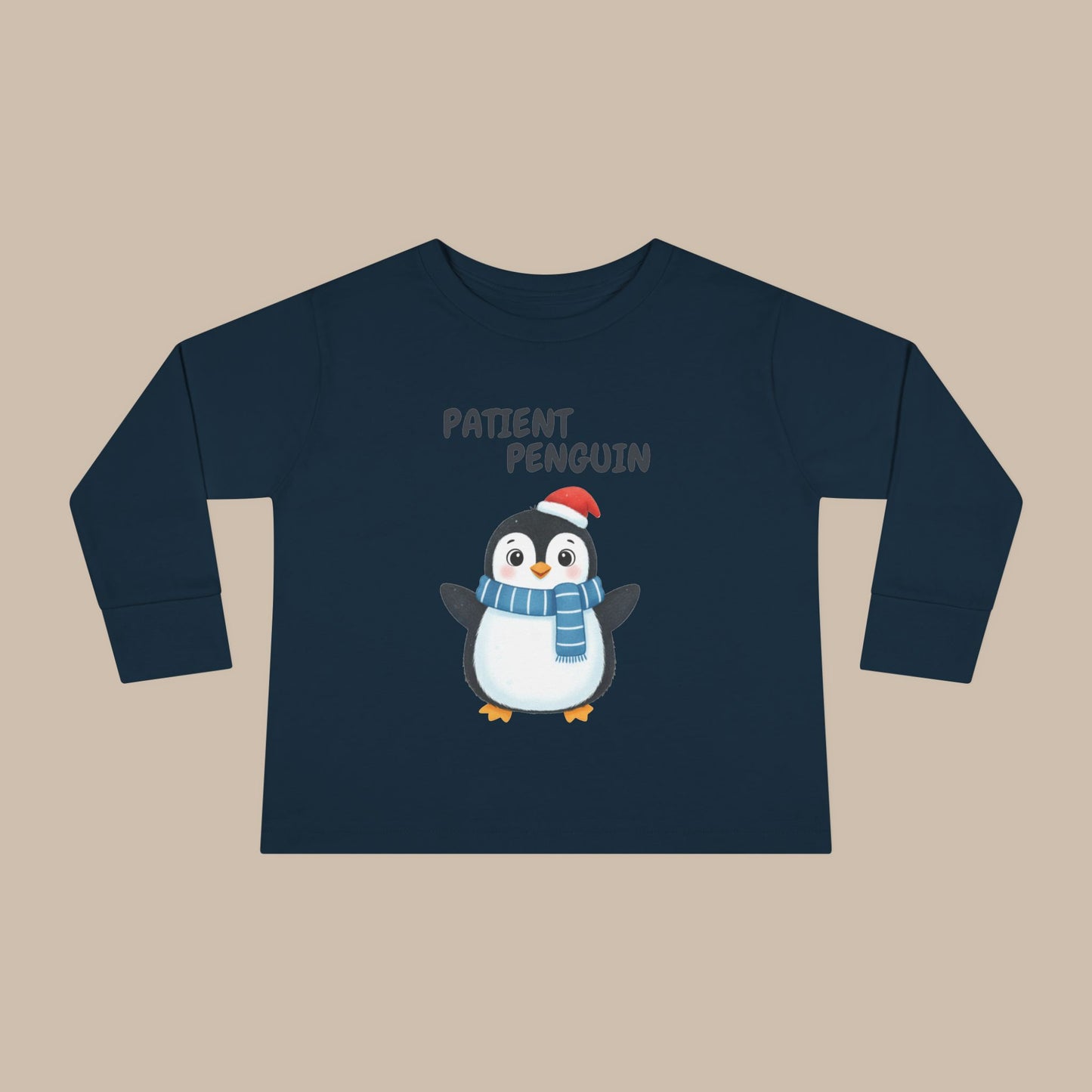 Toddler Long Sleeve Tee - Patient Penguin
