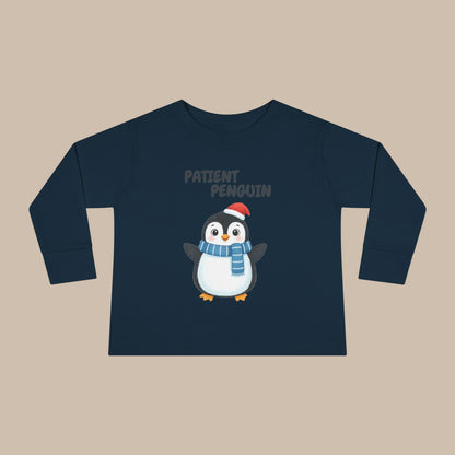 Toddler Long Sleeve Tee - Patient Penguin