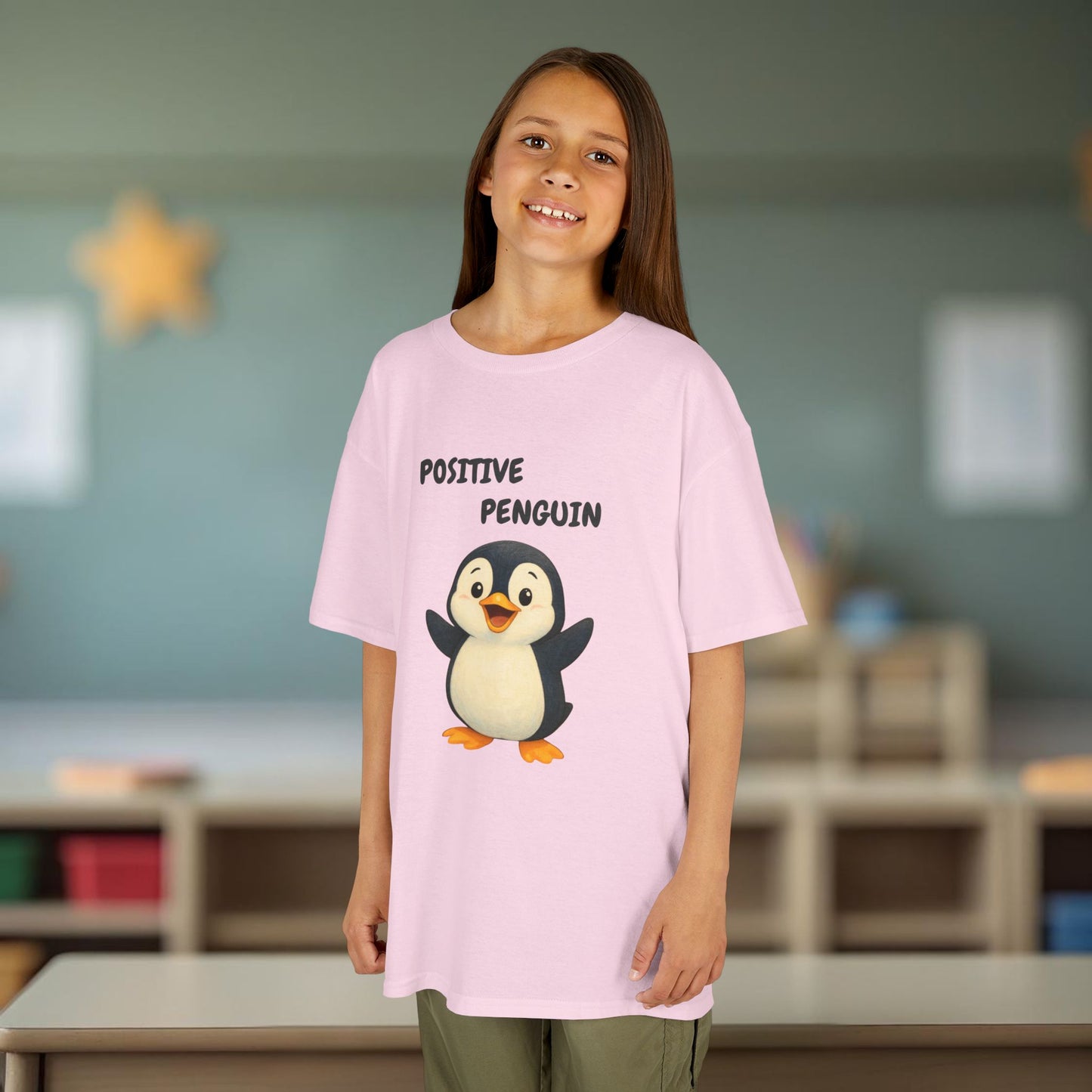 Comfy Kids Tee - Positive Penguin
