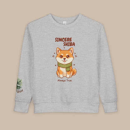 Toddler Sweatshirt - Sincere Shiba - Always True