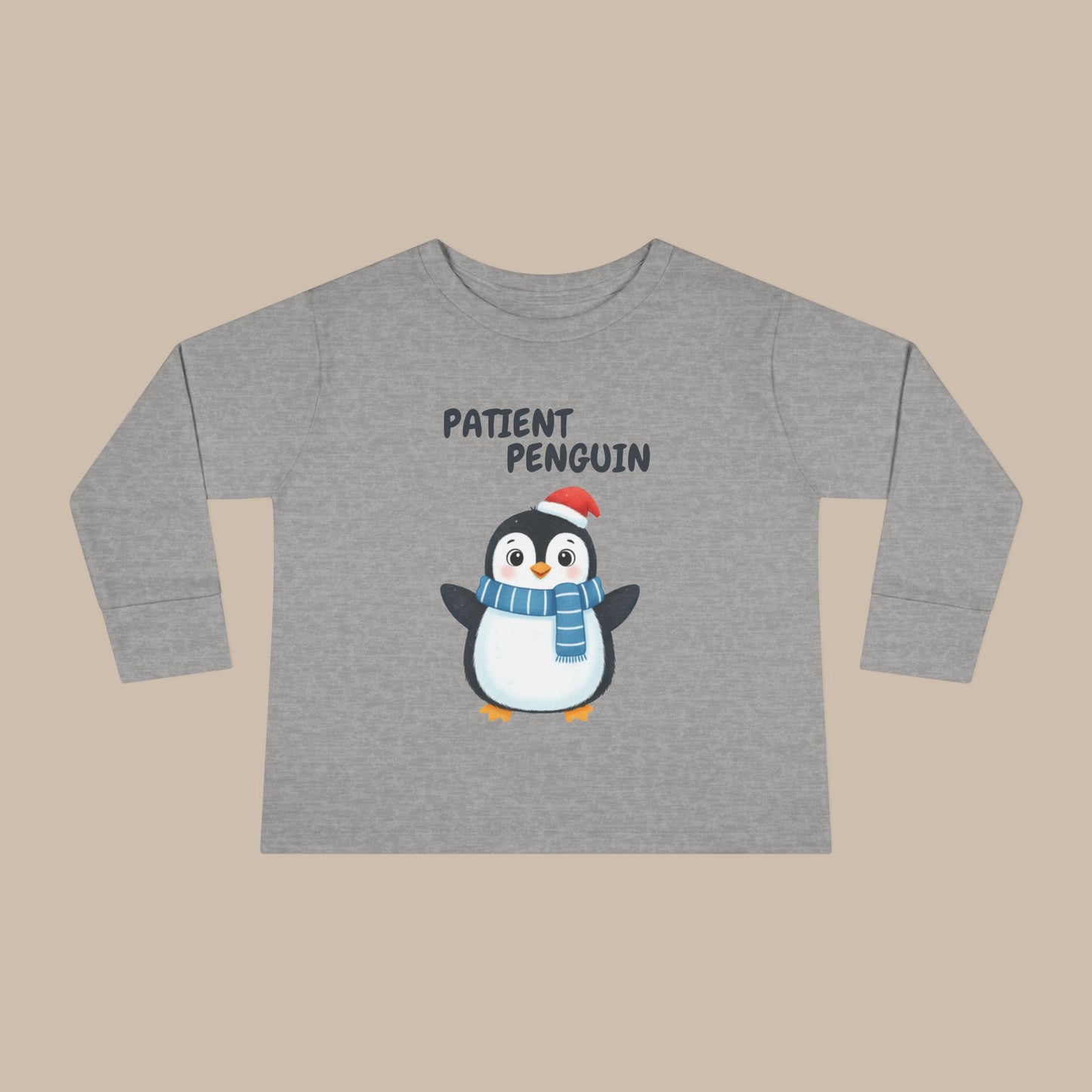 Toddler Long Sleeve Tee - Patient Penguin