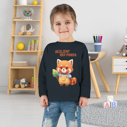 Toddler Long Sleeve Tee - Resilient Red Panda