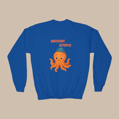 Comfy Kids Sweatshirt - Obedient Octopus