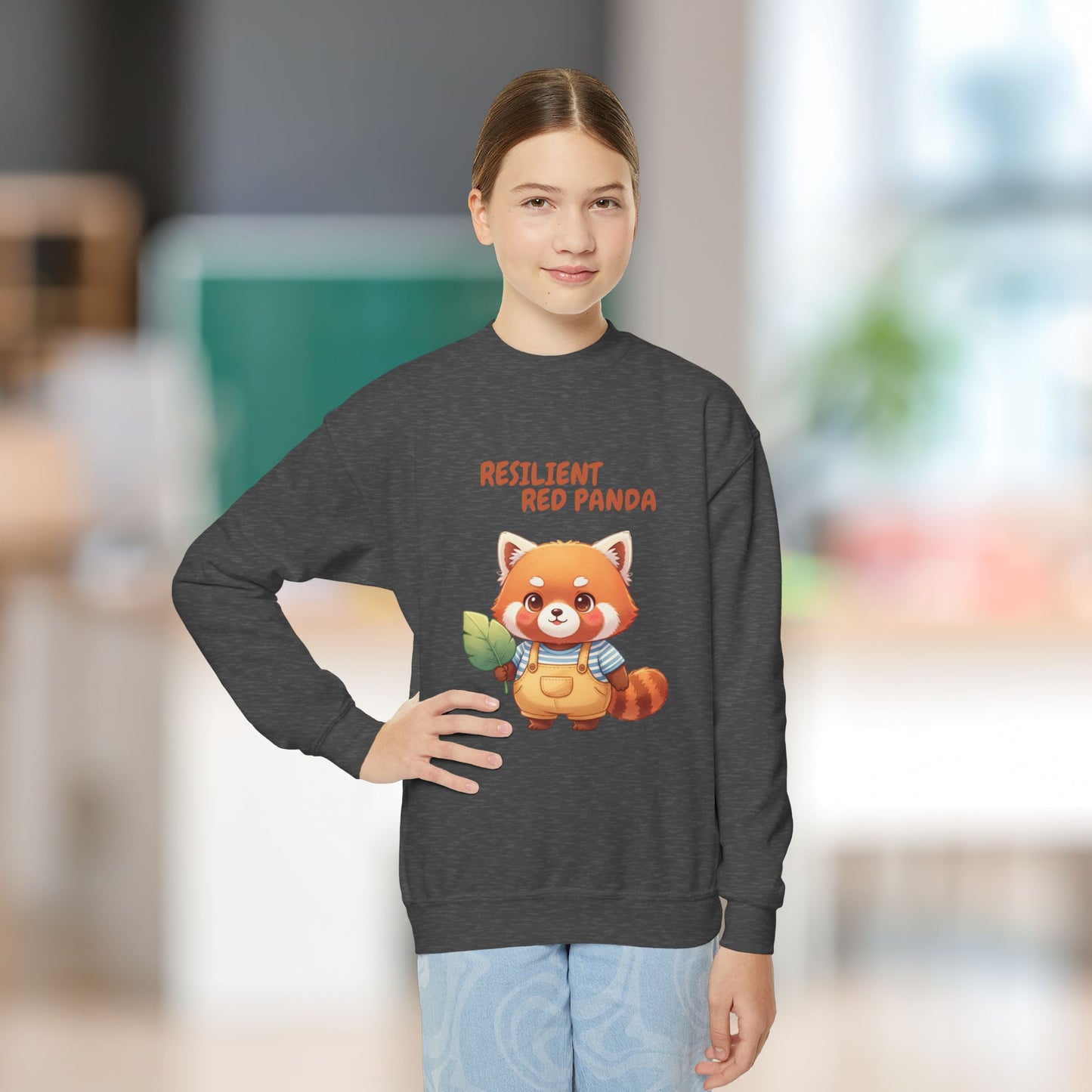 Comfy Kids Sweatshirt - Resilient Red Panda