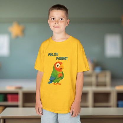 Comfy Kids Tee - Polite Parrot