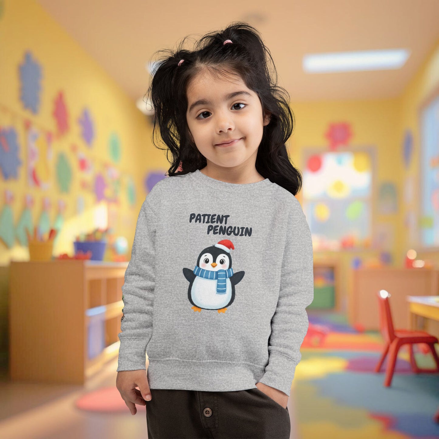 Toddler Sweatshirt - Patient Penguin