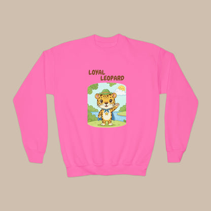 Comfy Kids Sweatshirt - Loyal Leopard