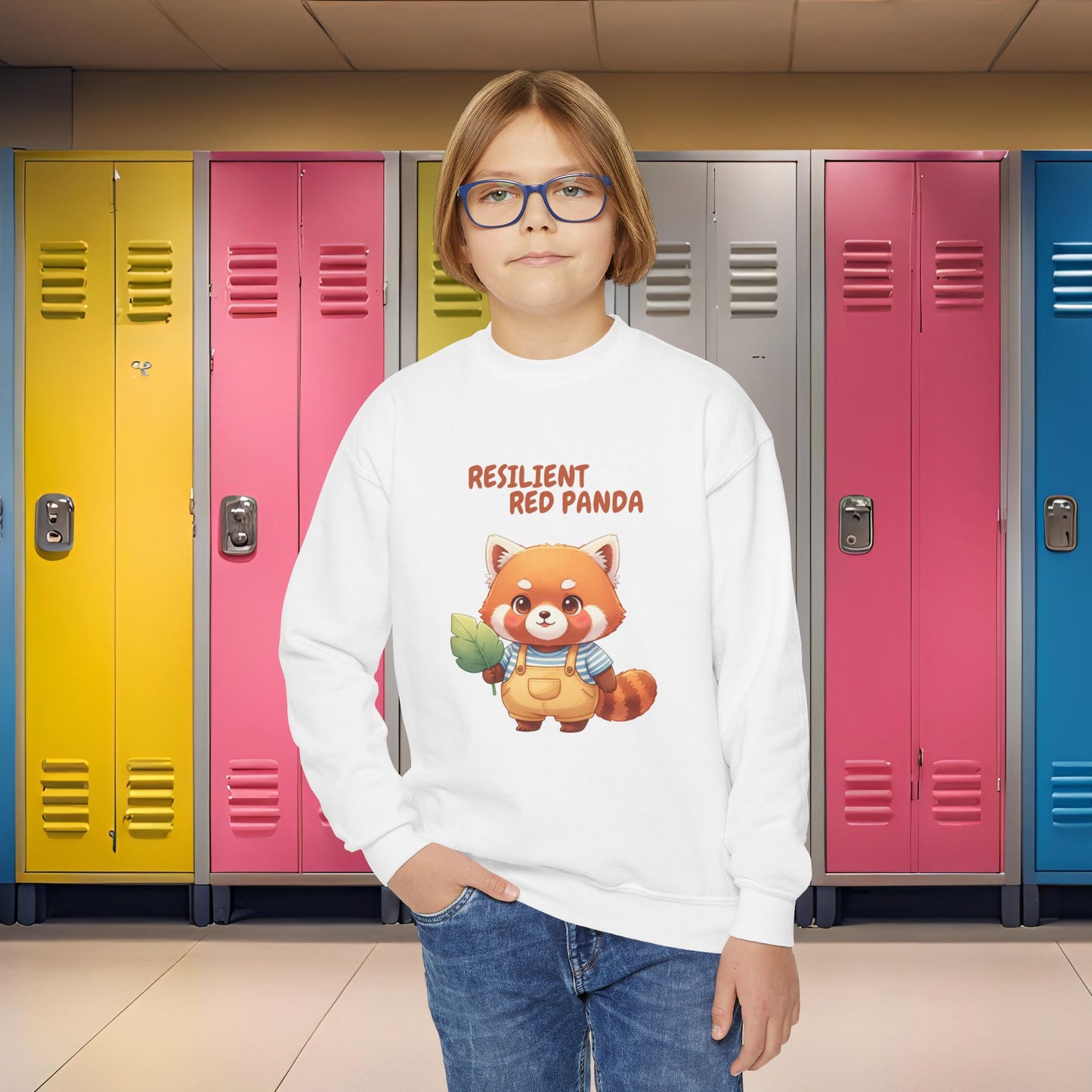 Comfy Kids Sweatshirt - Resilient Red Panda
