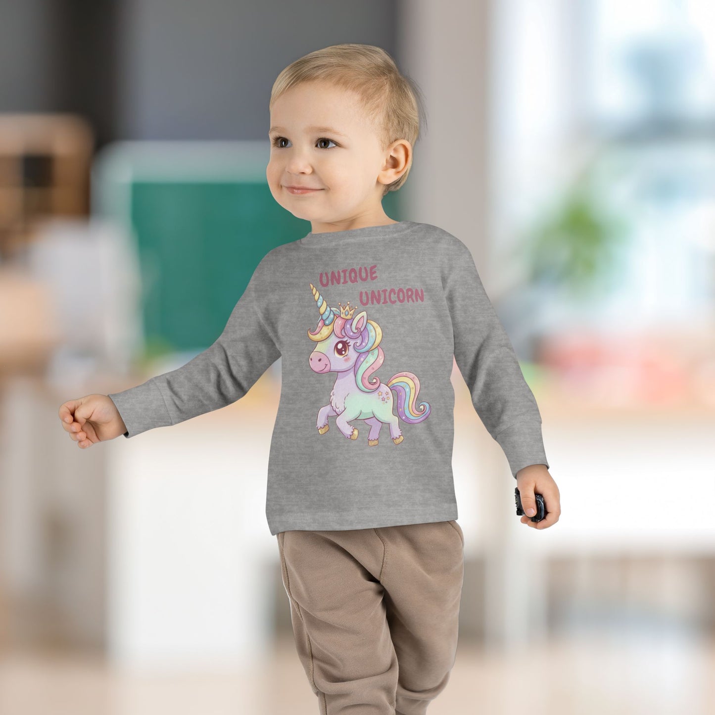 Toddler Long Sleeve Tee - Unique Unicorn