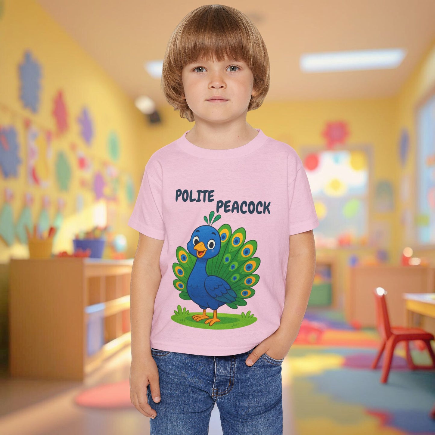 Toddler Tee - Polite Peacock