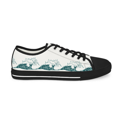 Men’s Low Top Sneakers - Waves of One Sea