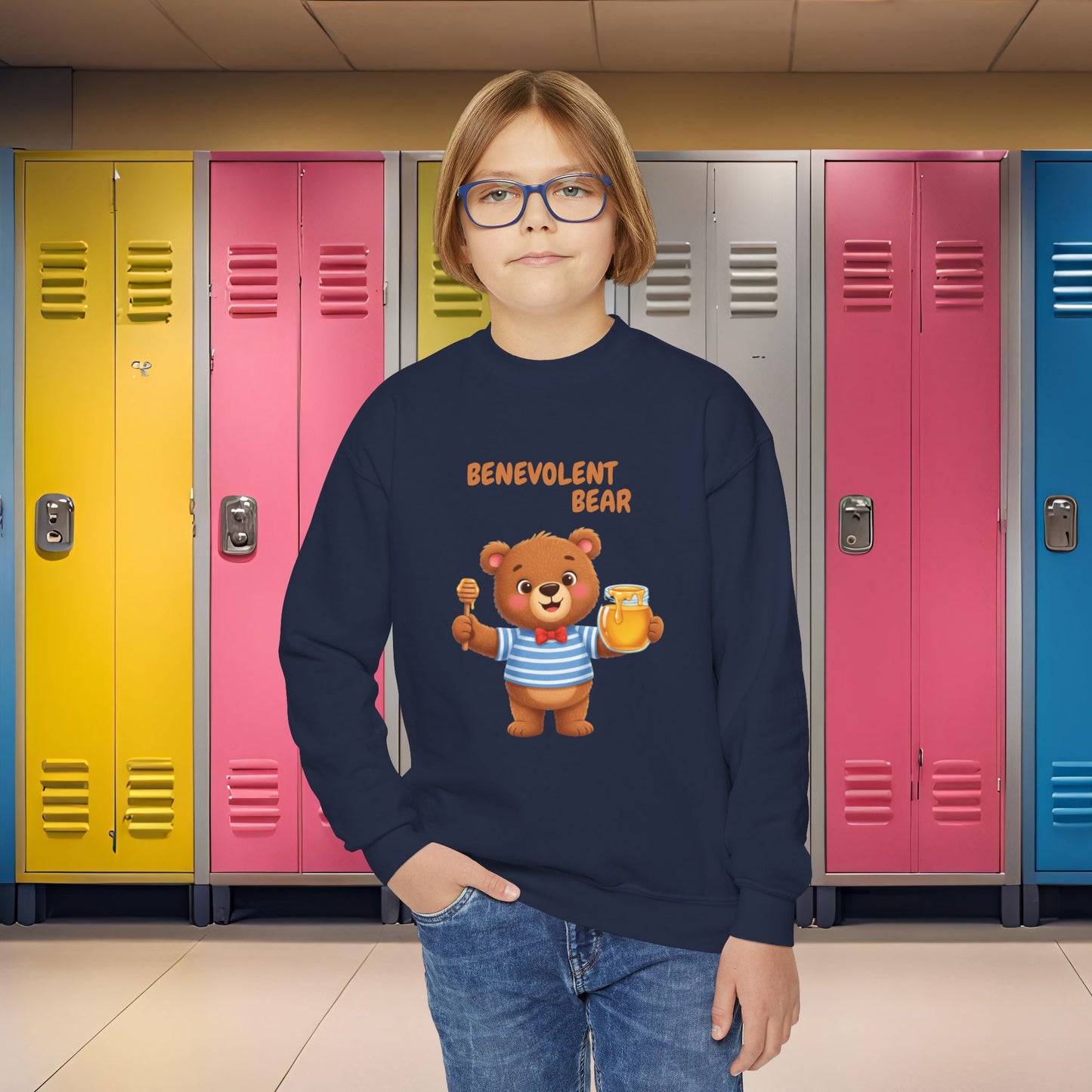 Comfy Kids Sweatshirt - Benevolent Bear