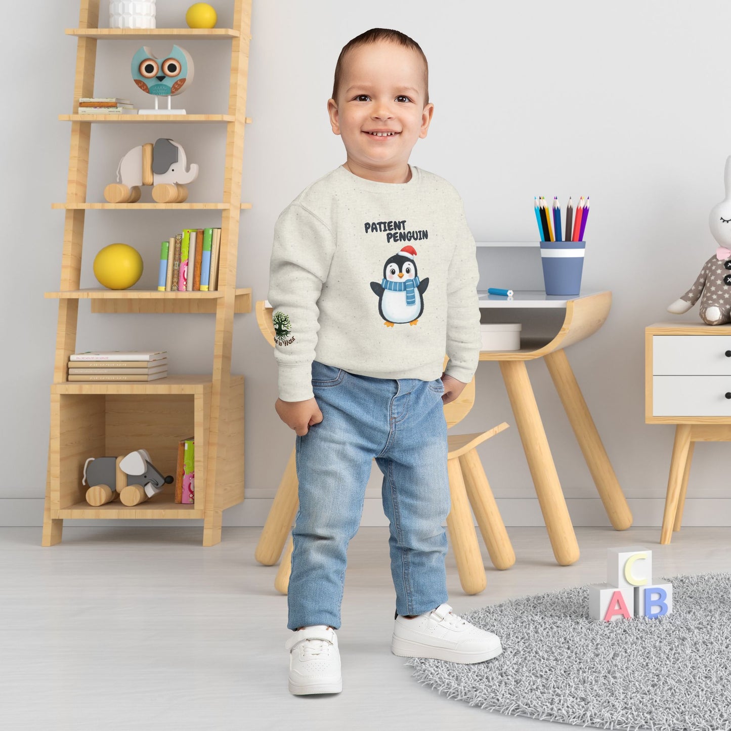 Toddler Sweatshirt - Patient Penguin
