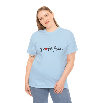 Comfy Cotton Tee - Grateful Heart