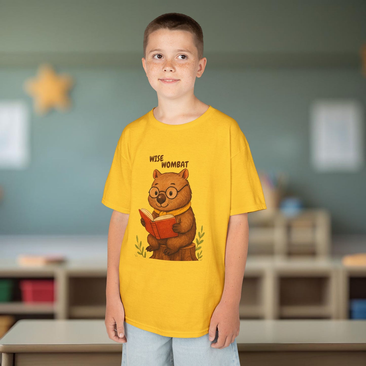 Comfy Kids Tee - Wise Wombat