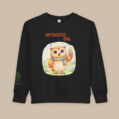 Toddler Sweatshirt - Optimistic Owl