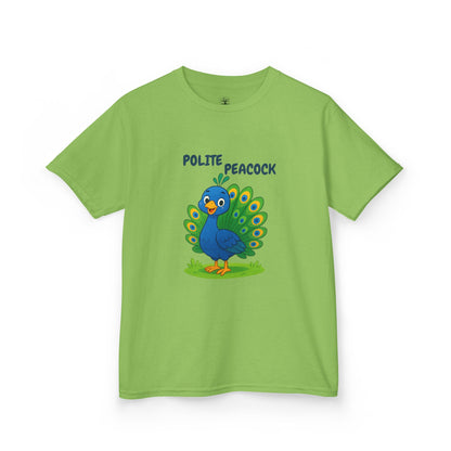 Comfy Kids Tee - Polite Peacock