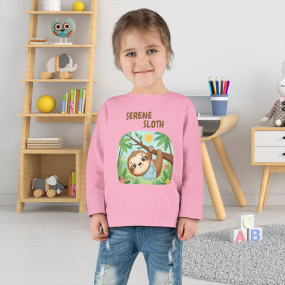 Toddler Long Sleeve Tee - Serene Sloth