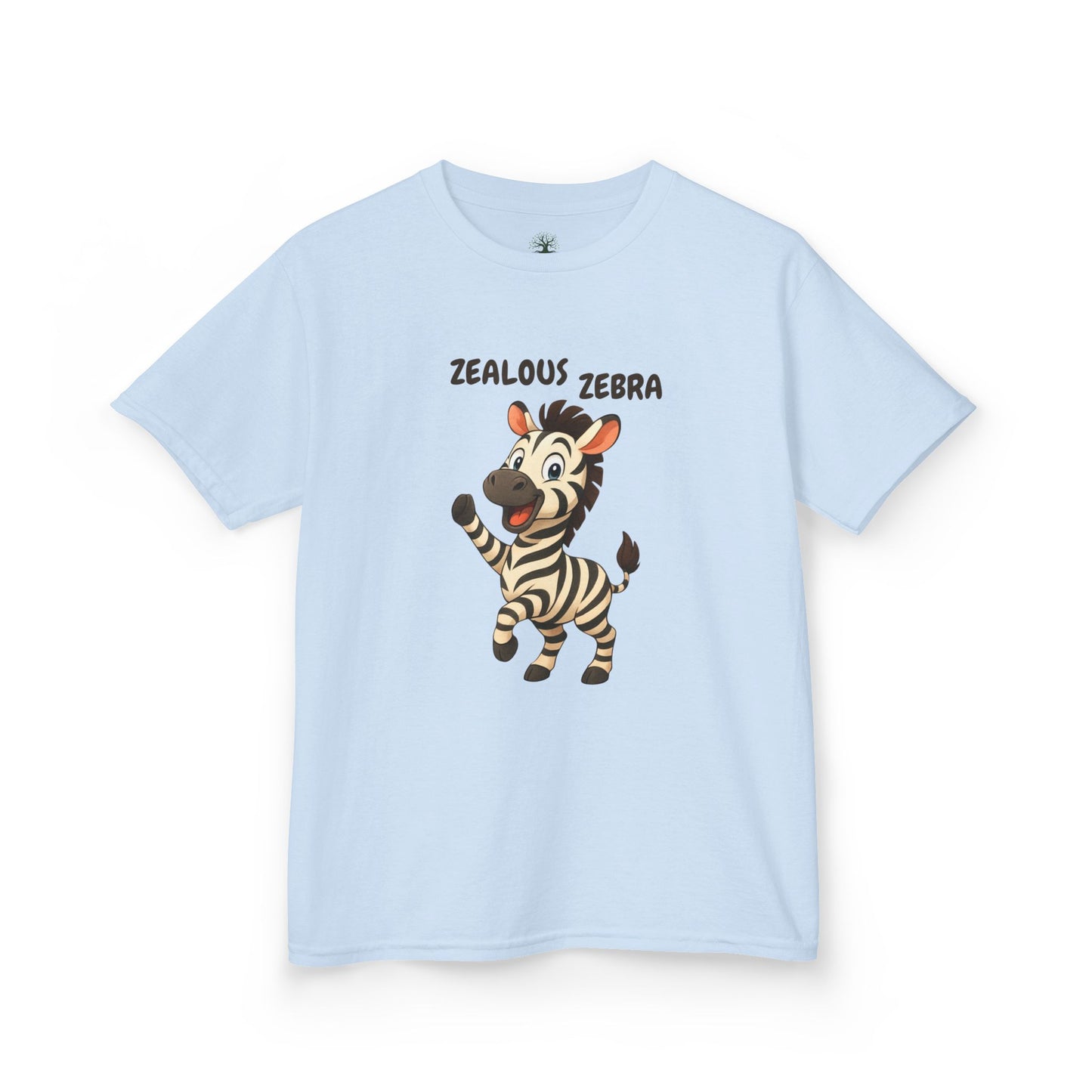 Comfy Kids Tee - Zealous Zebra