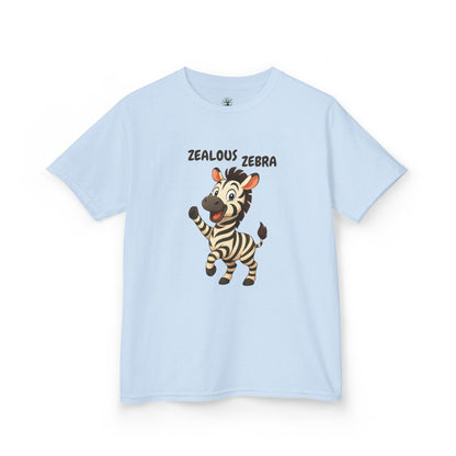 Comfy Kids Tee - Zealous Zebra