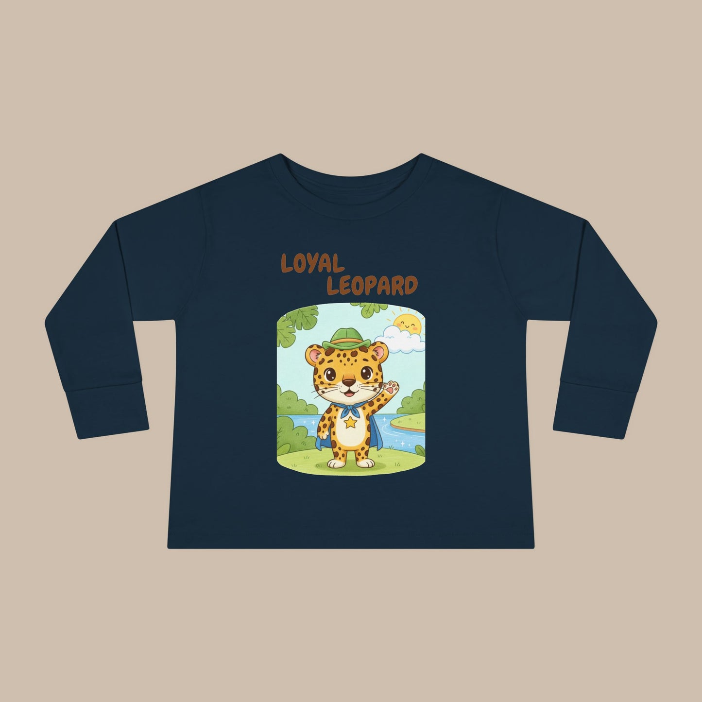 Toddler Long Sleeve Tee - Loyal Leopard