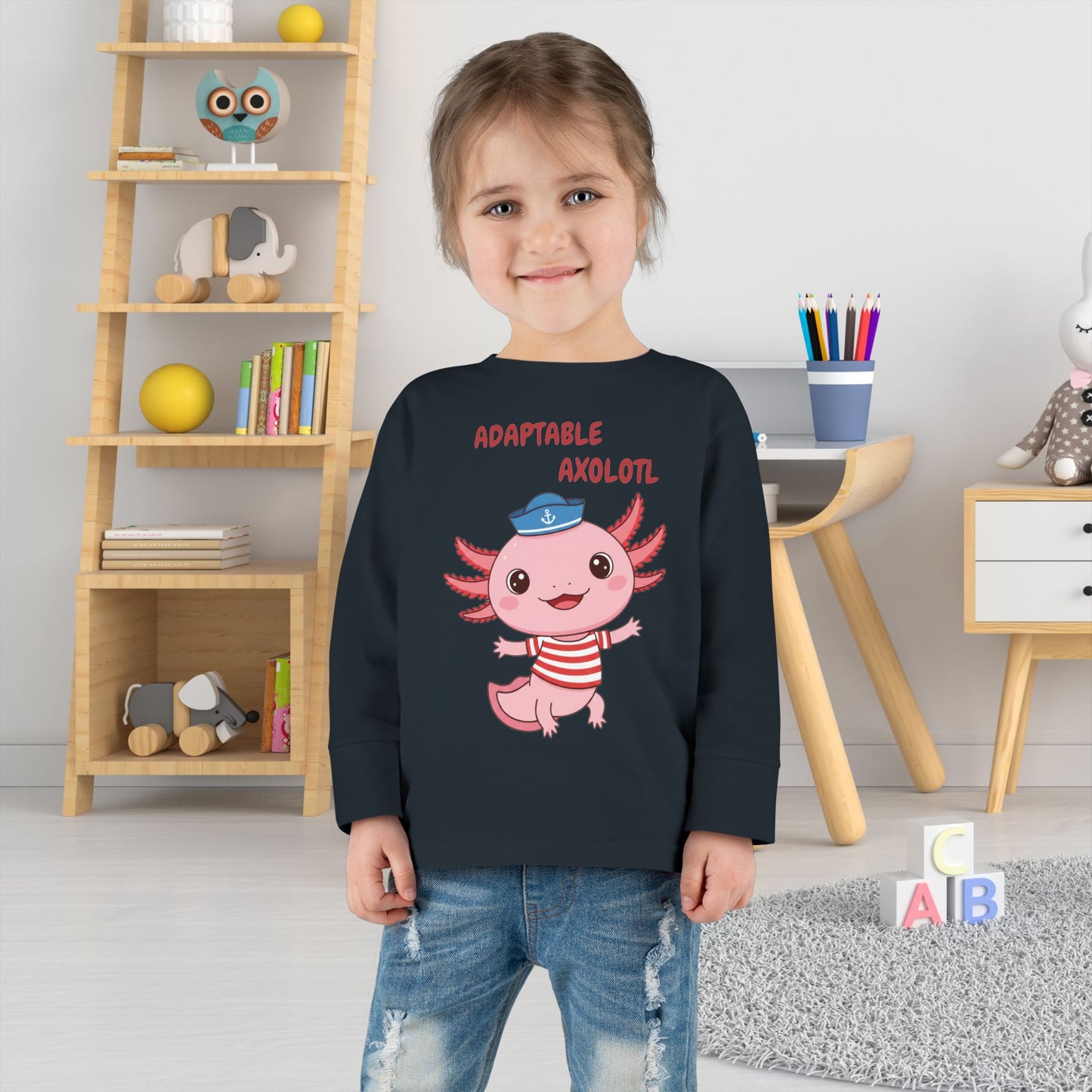 Toddler Long Sleeve Tee - Adaptable Axolotl