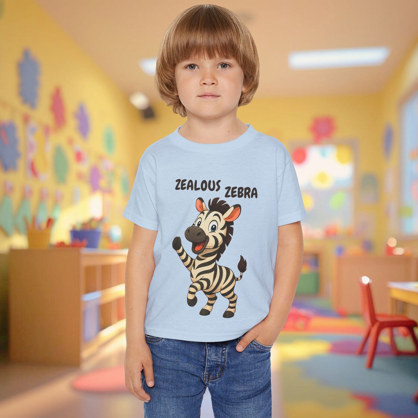 Toddler Tee - Zealous Zebra