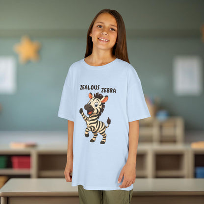 Comfy Kids Tee - Zealous Zebra