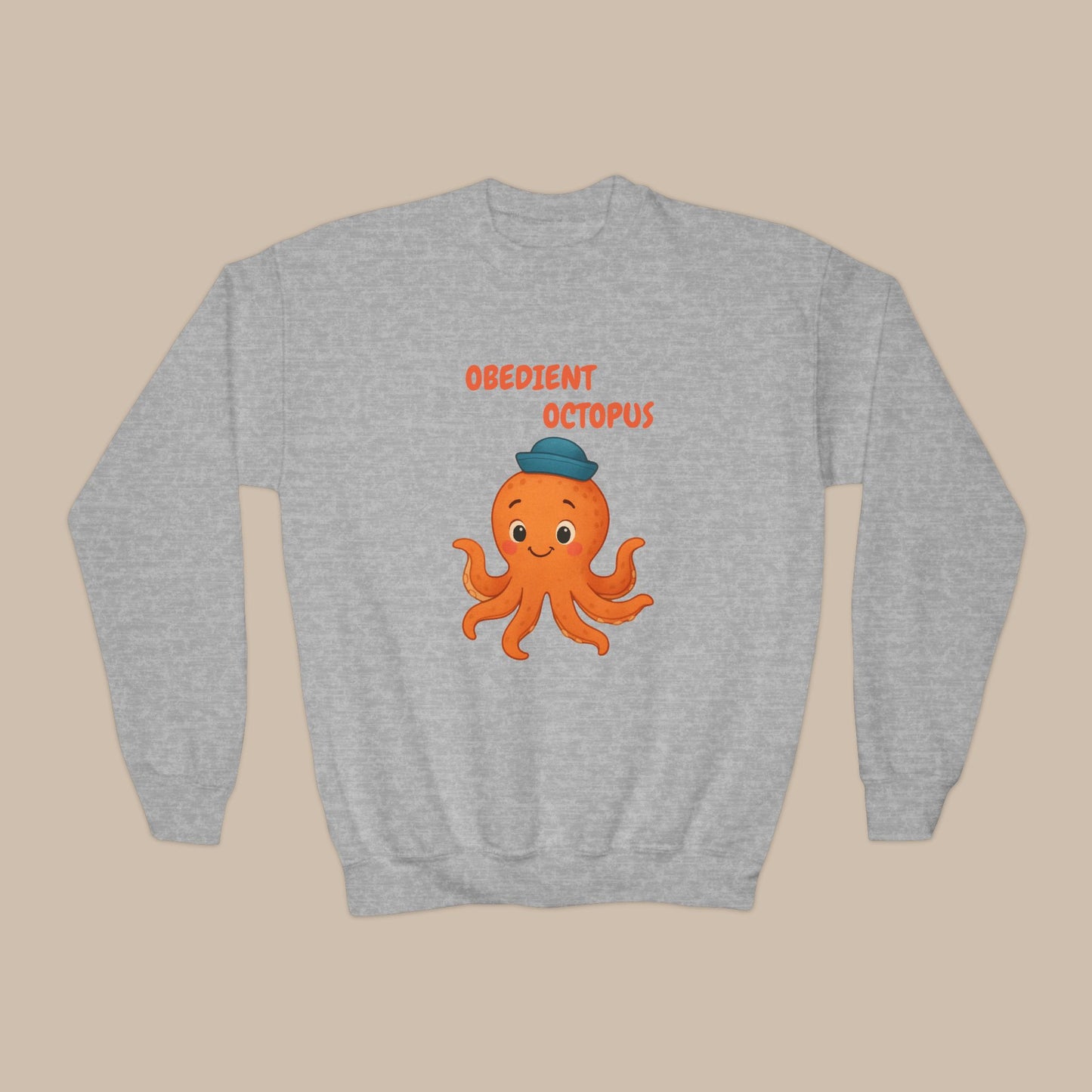 Comfy Kids Sweatshirt - Obedient Octopus