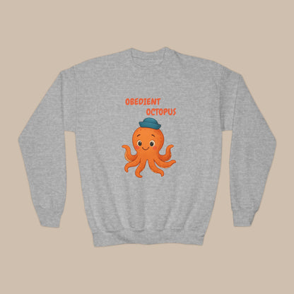 Comfy Kids Sweatshirt - Obedient Octopus