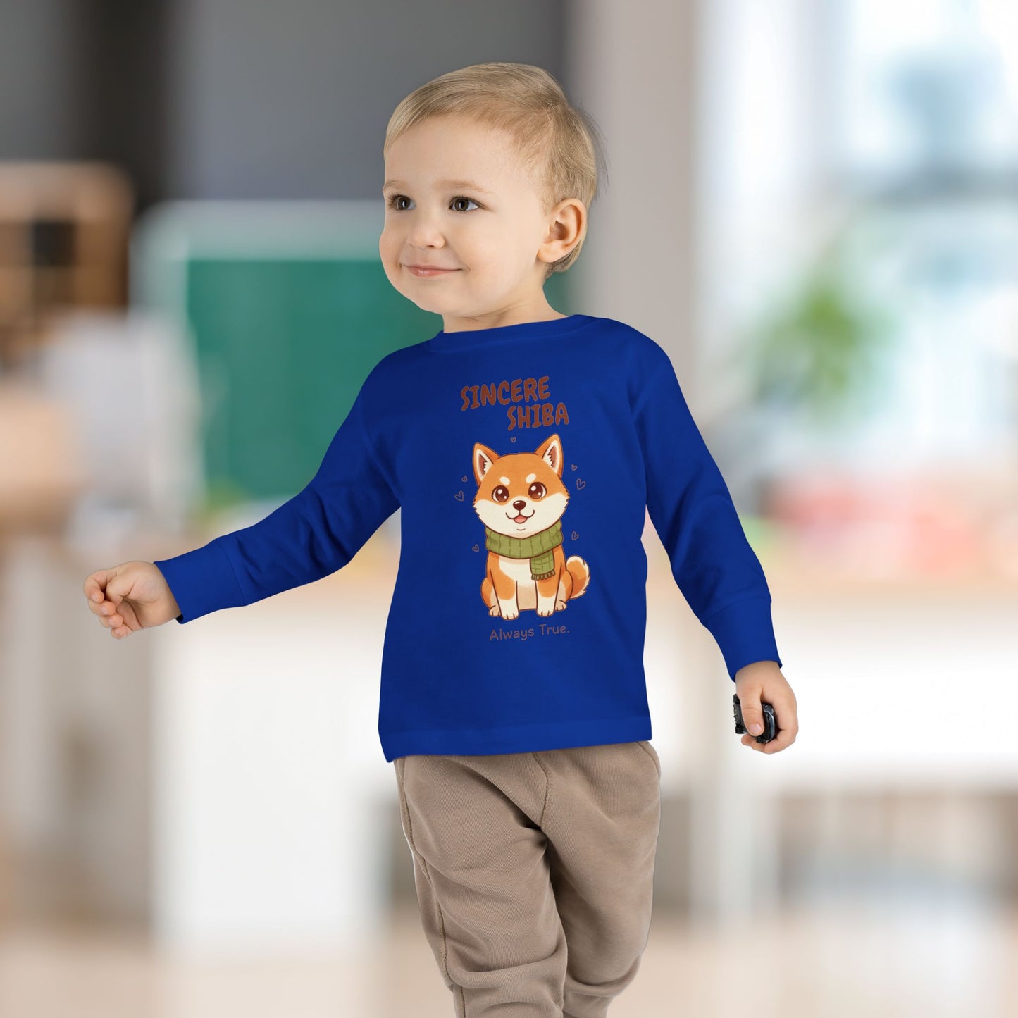 Toddler Long Sleeve Tee - Sincere Shiba - Always True