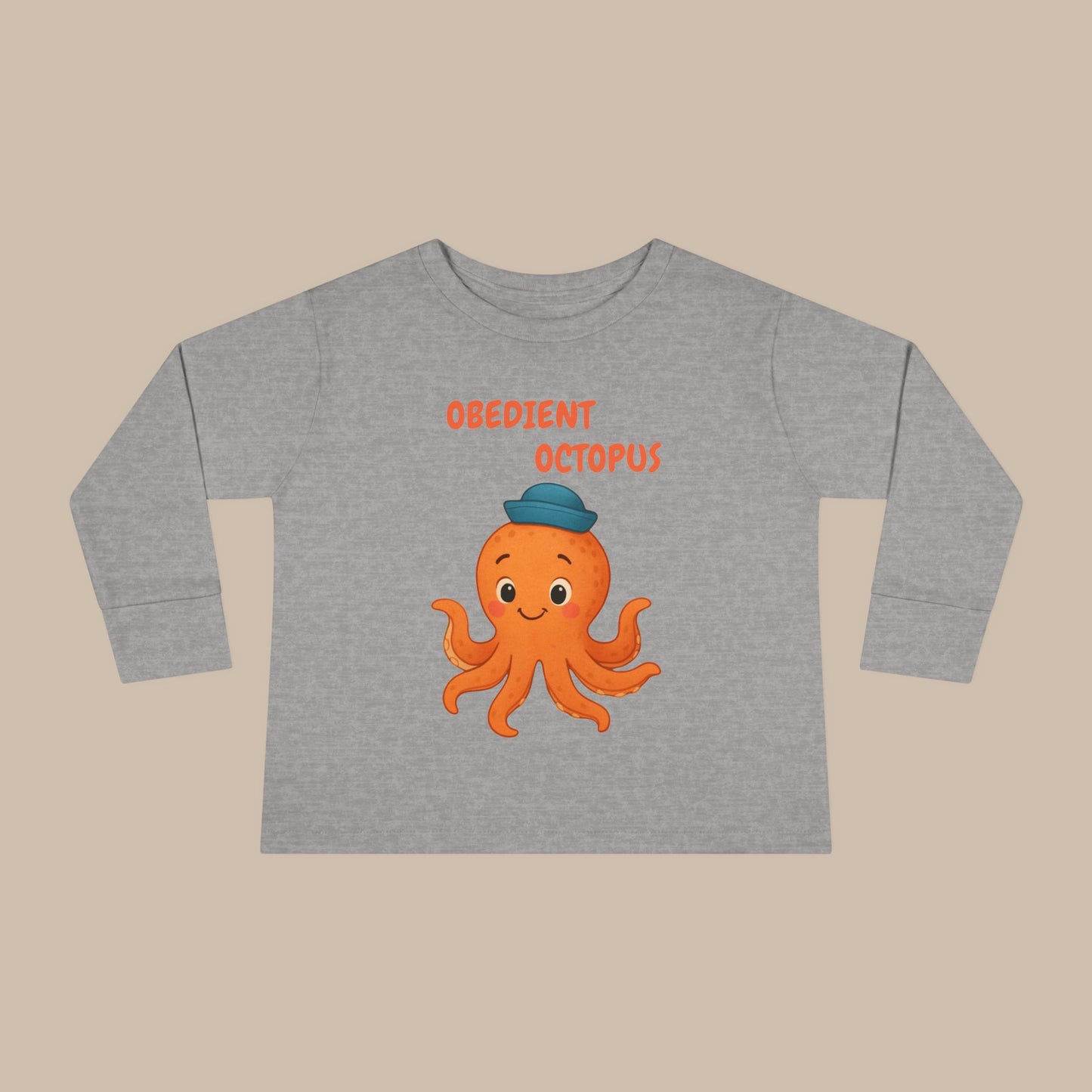 Toddler Long Sleeve Tee - Obedient Octopus