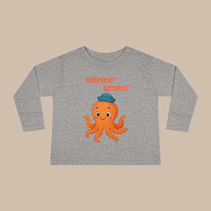 Toddler Long Sleeve Tee - Obedient Octopus