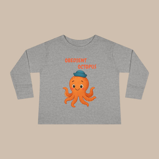 Toddler Long Sleeve Tee - Obedient Octopus
