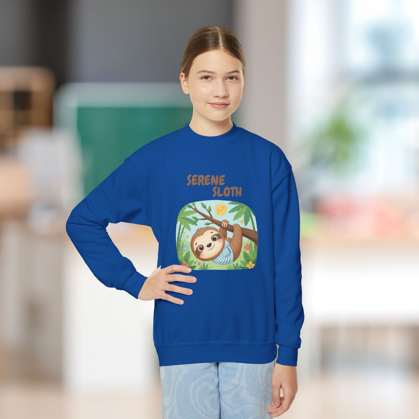 Comfy Kids Sweatshirt - Serene Sloth