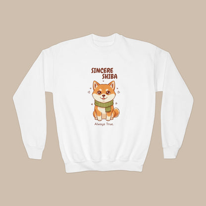 Comfy Kids Sweatshirt - Sincere Shiba - Always True