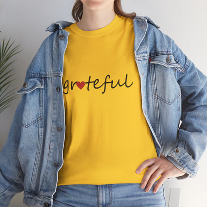 Comfy Cotton Tee - Grateful Heart