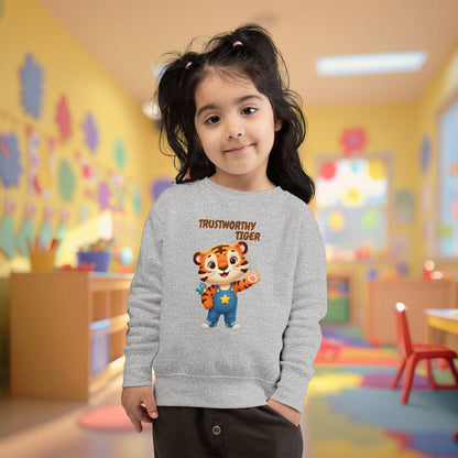 Toddler Sweatshirt - Trustworthy Tiger