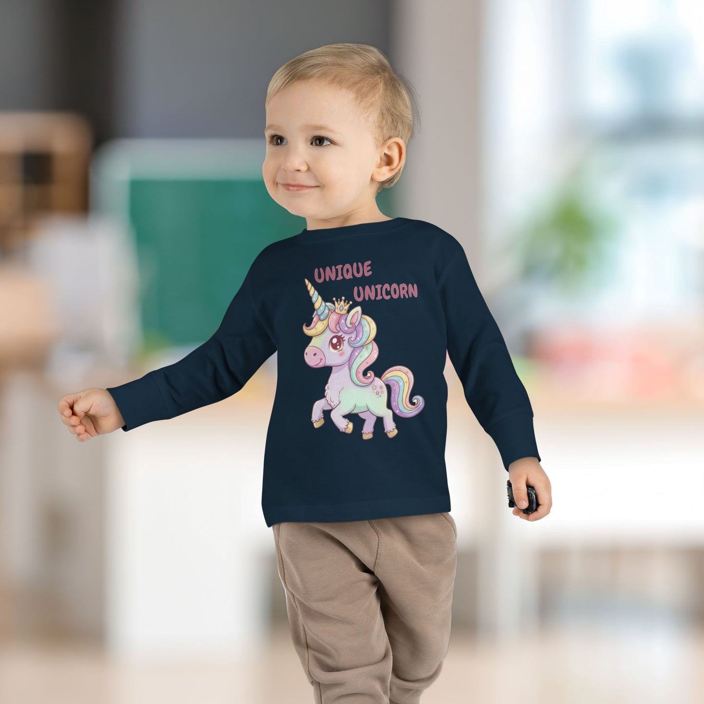 Toddler Long Sleeve Tee - Unique Unicorn