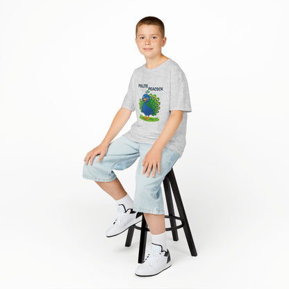 Comfy Kids Tee - Polite Peacock