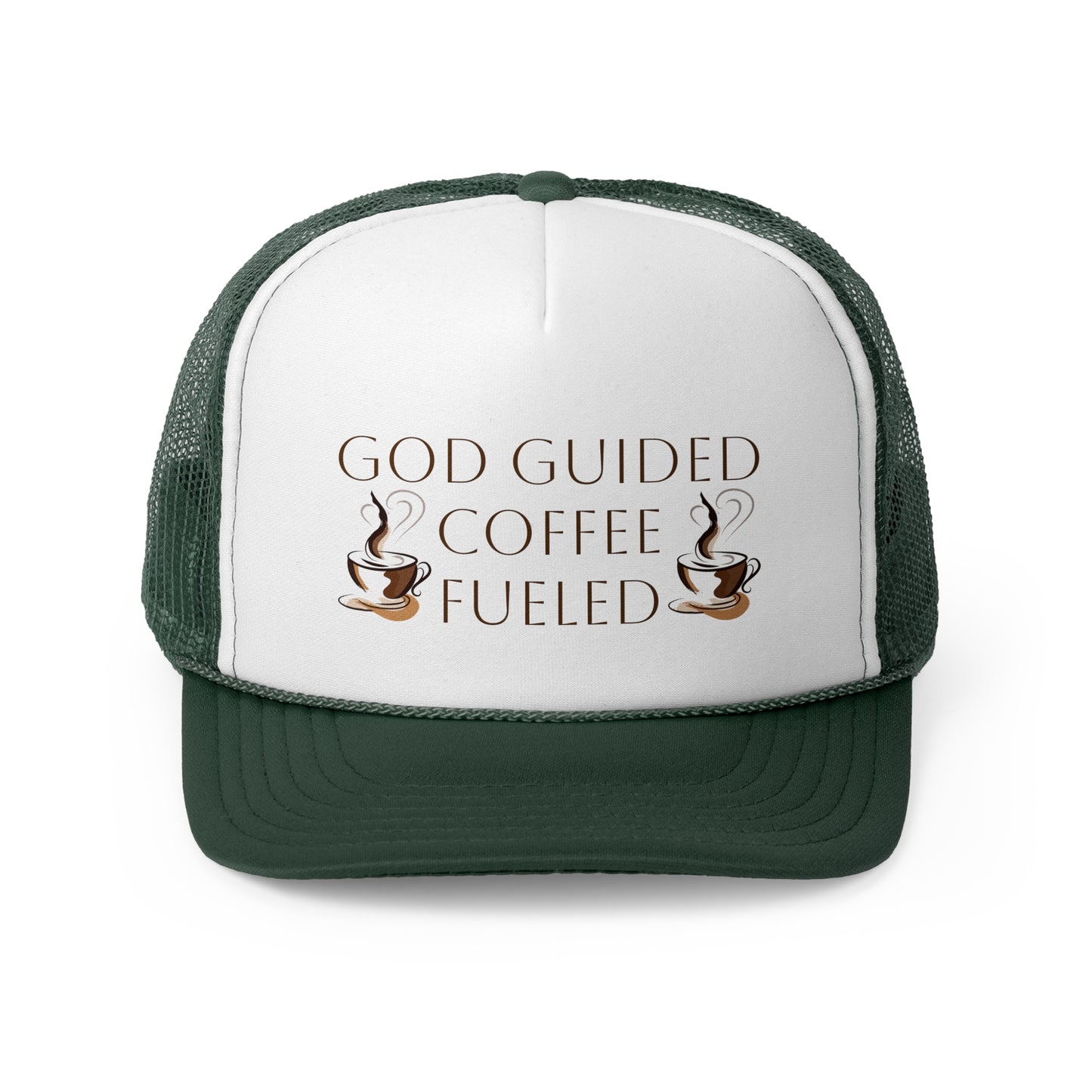 Trucker Cap - God Guided, Coffee Fueled