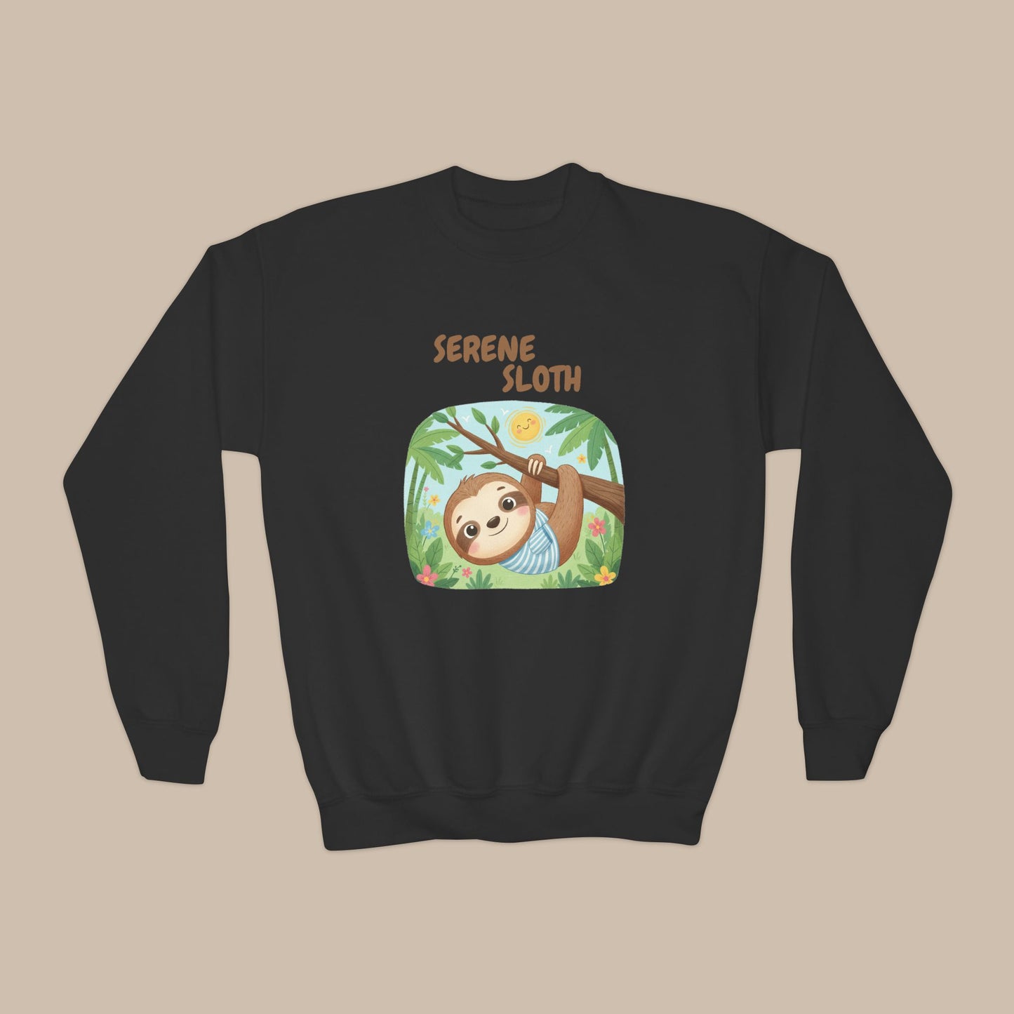 Comfy Kids Sweatshirt - Serene Sloth