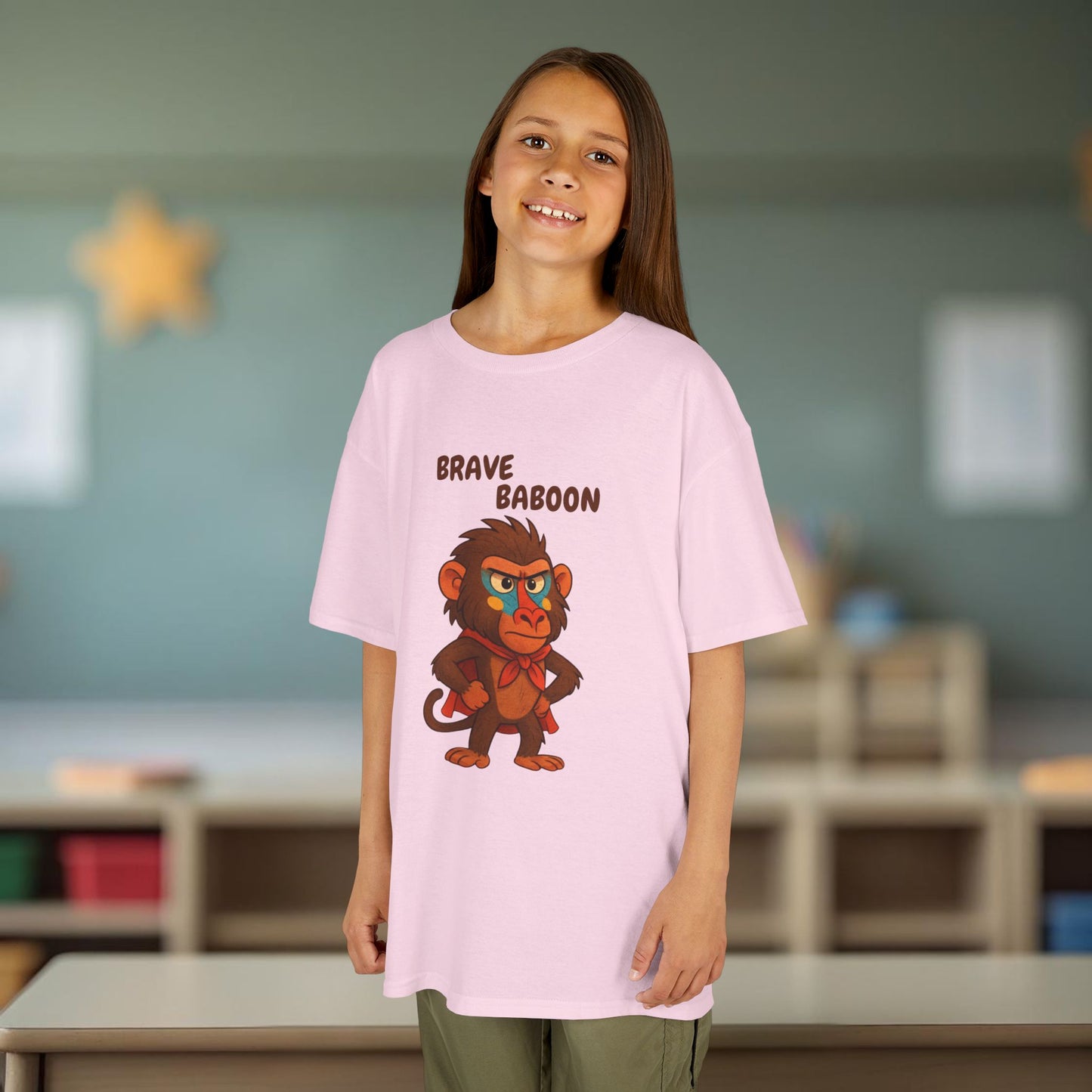 Comfy Kids Tee - Brave Baboon