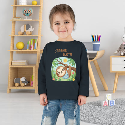 Toddler Long Sleeve Tee - Serene Sloth