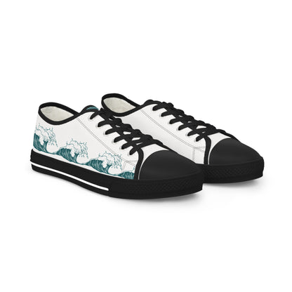 Men’s Low Top Sneakers - Waves of One Sea