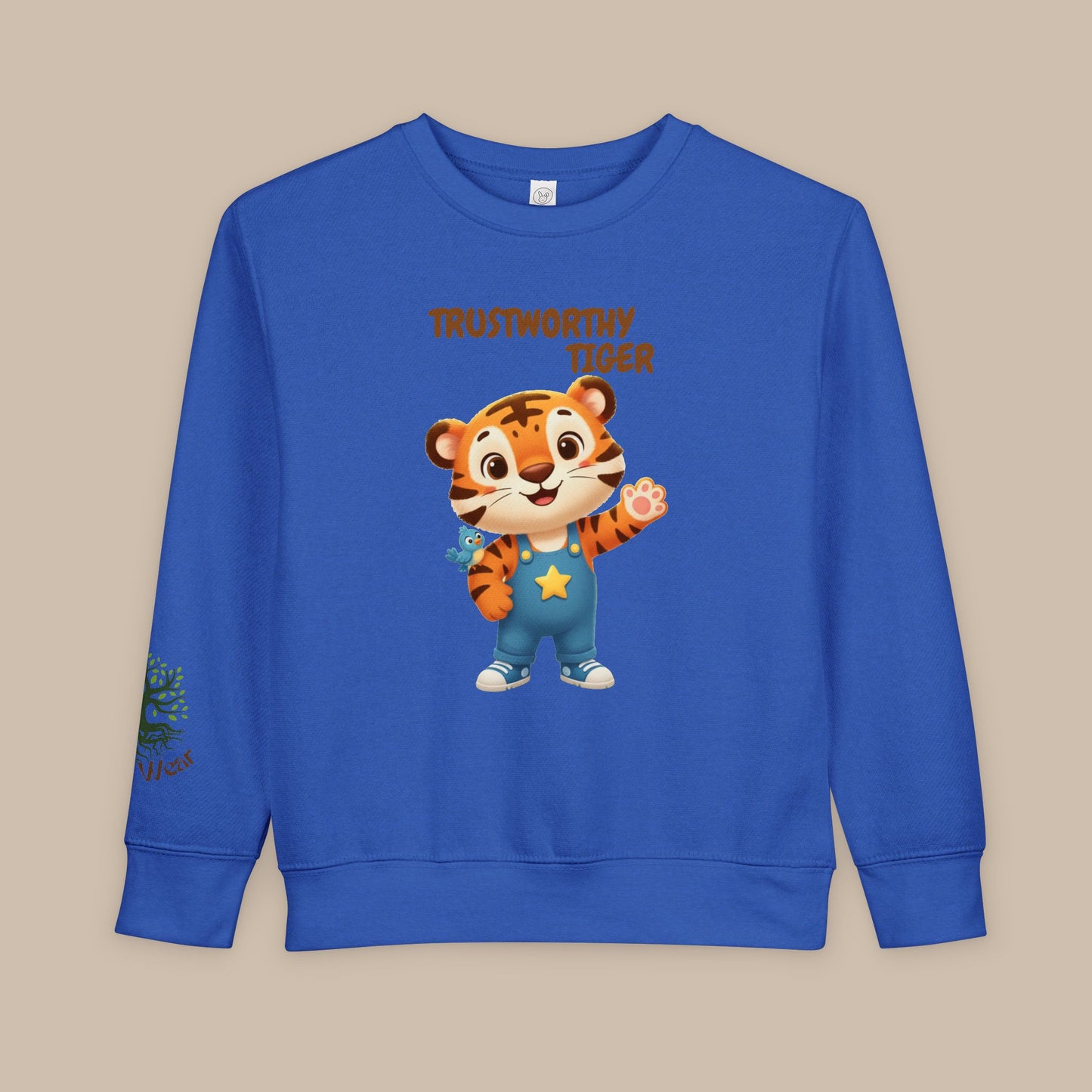 Toddler Sweatshirt - Trustworthy Tiger