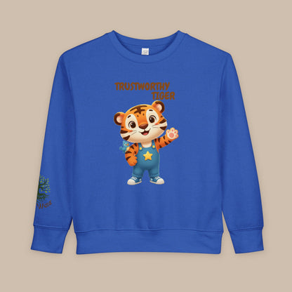 Toddler Sweatshirt - Trustworthy Tiger